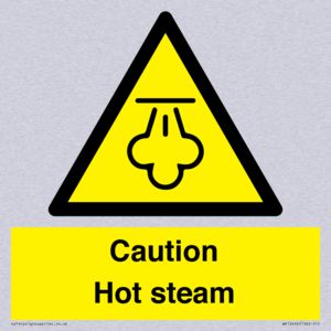 Caution Hot steam